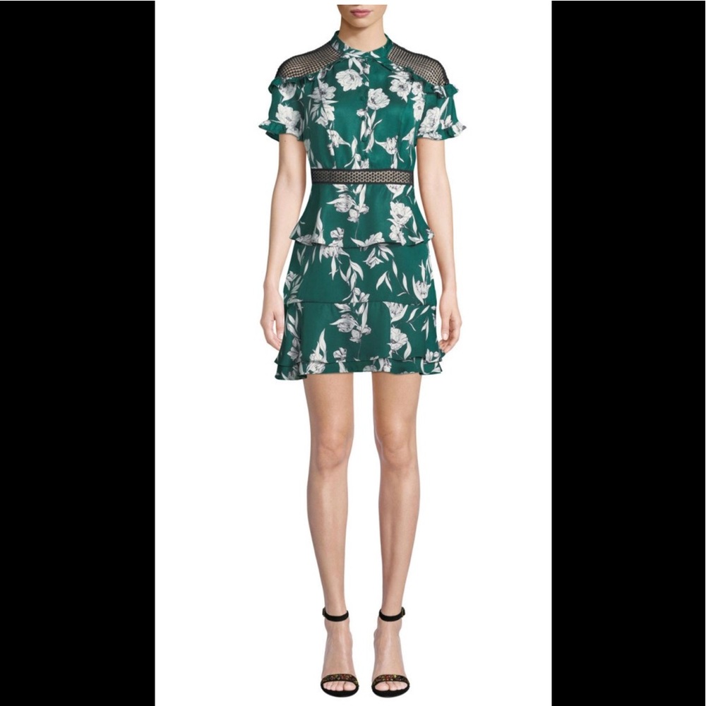 Bardot Sorrento Floral Ruffle Short Dress